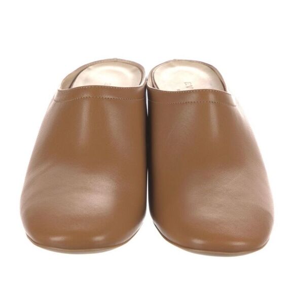 SZ 9.5M Everlane “The Day” Made in Italy Genuine Leather Heeled Mule in Tan - Picture 7 of 9